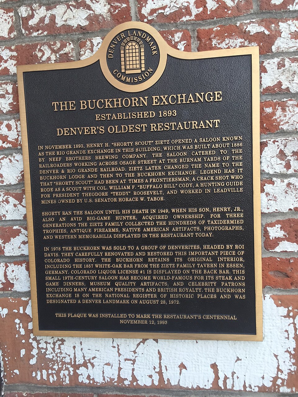 Buckhorn Exchange historic restaurant interior