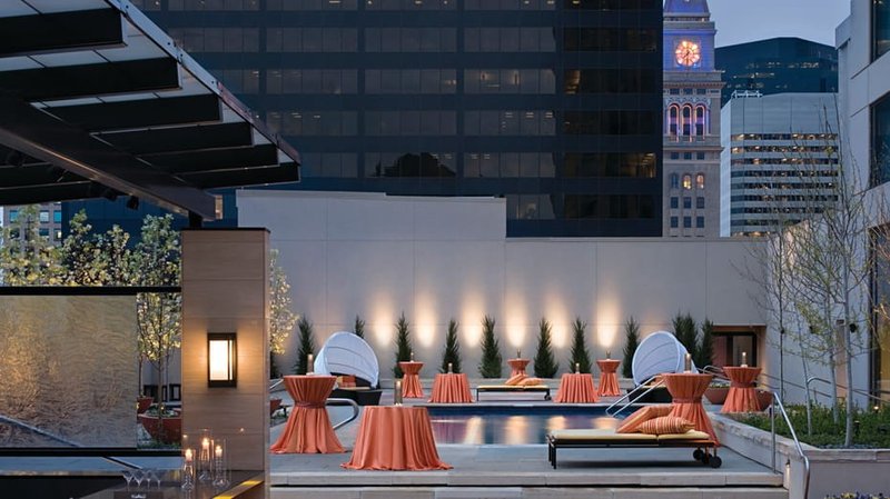 Four Seasons Hotel Denver rooftop pool and exterior