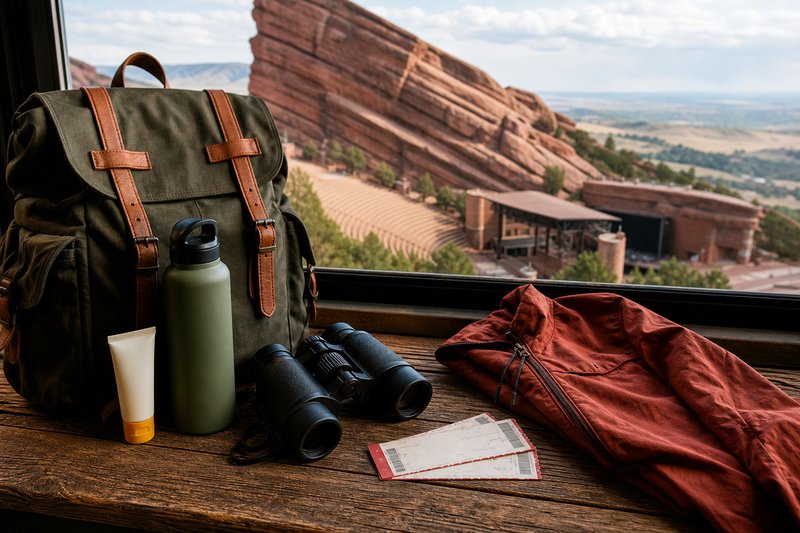 Concert Packing List for a Red Rocks Trip