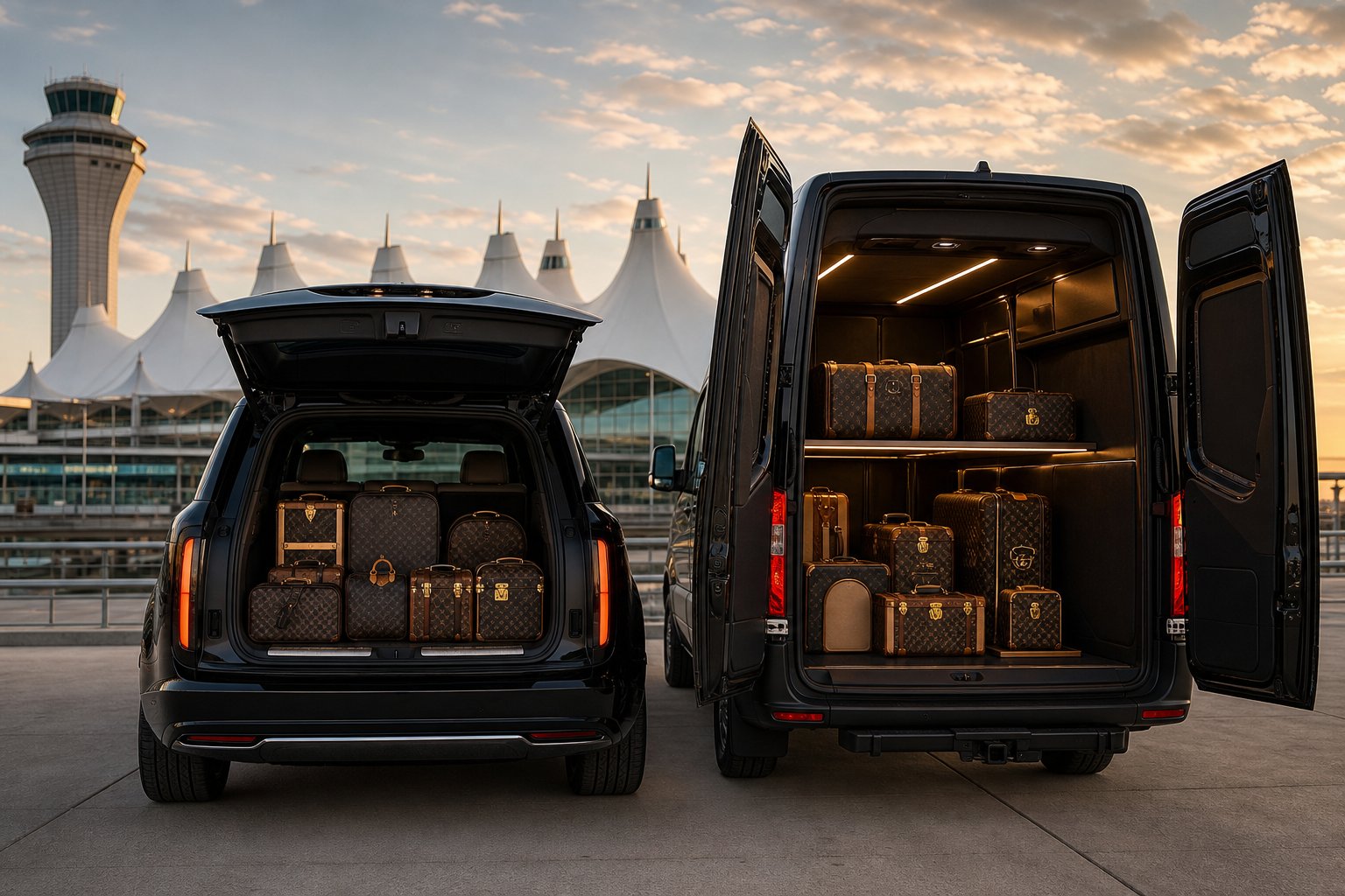 Luggage Planning for SUV and Sprinter Airport Transfers from DIA