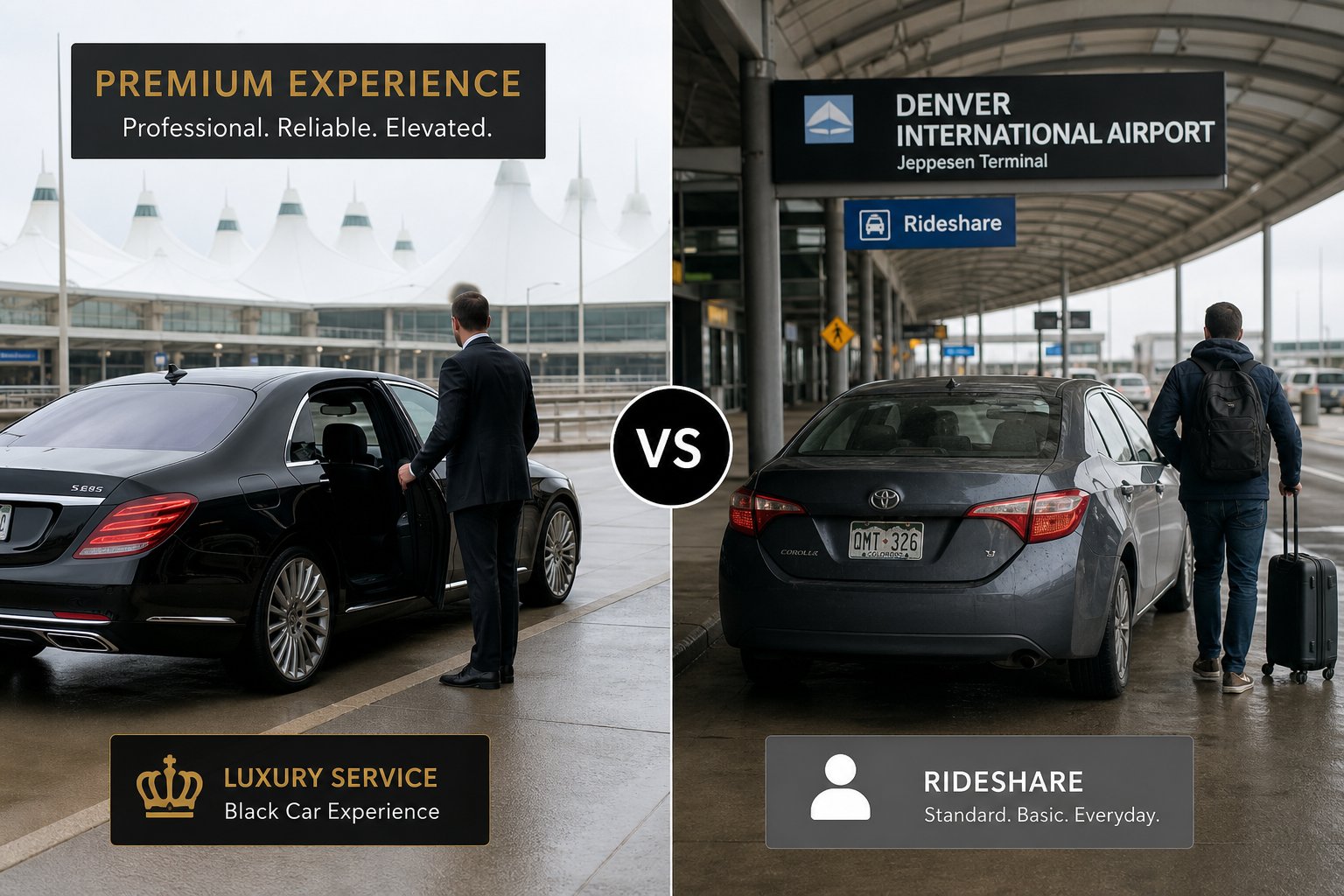 Private Airport Transfer vs Rideshare: What's Actually Different at DIA