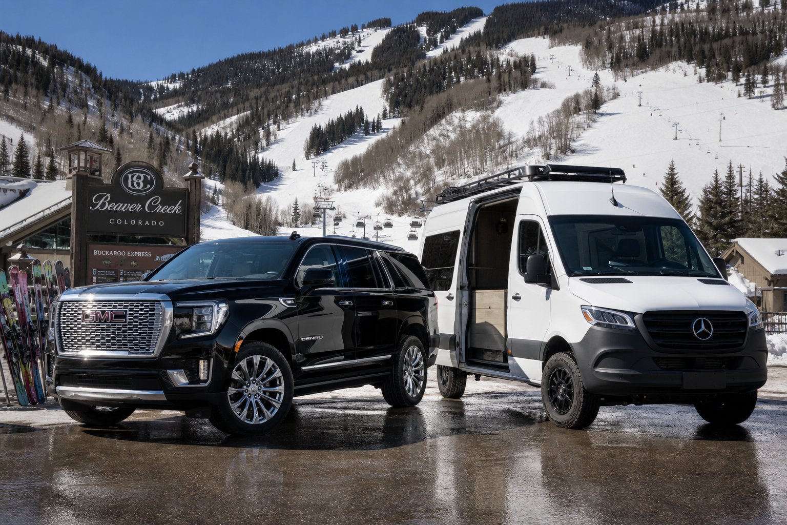 SUV vs Sprinter: Choosing the Right Vehicle for Colorado Ski Trips